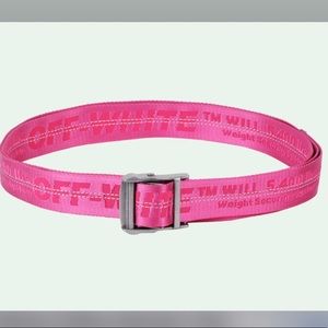 Off-White Pink Industrial Belt